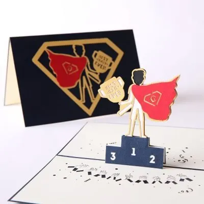 SuperHero Dad - 3D Pop Up Greeting Card