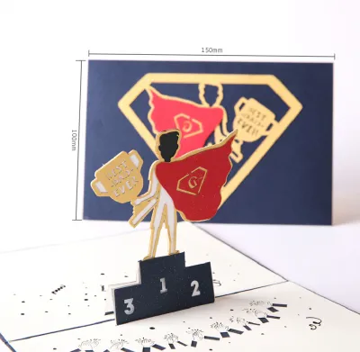 SuperHero Dad - 3D Pop Up Greeting Card