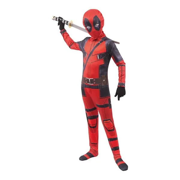 Superhero Deadpool Boys Costume - 9 - 10 Years