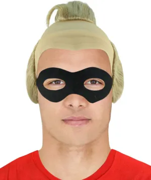 Superhero Family Mens Wig | Wig with Mask Set | TV/Movie Wigs