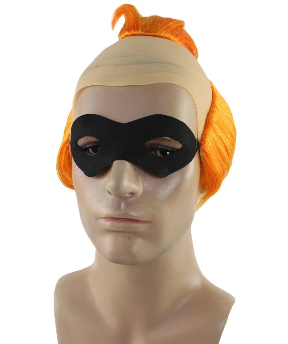 Superhero Family Mens Wig | Wig with Mask Set | TV/Movie Wigs