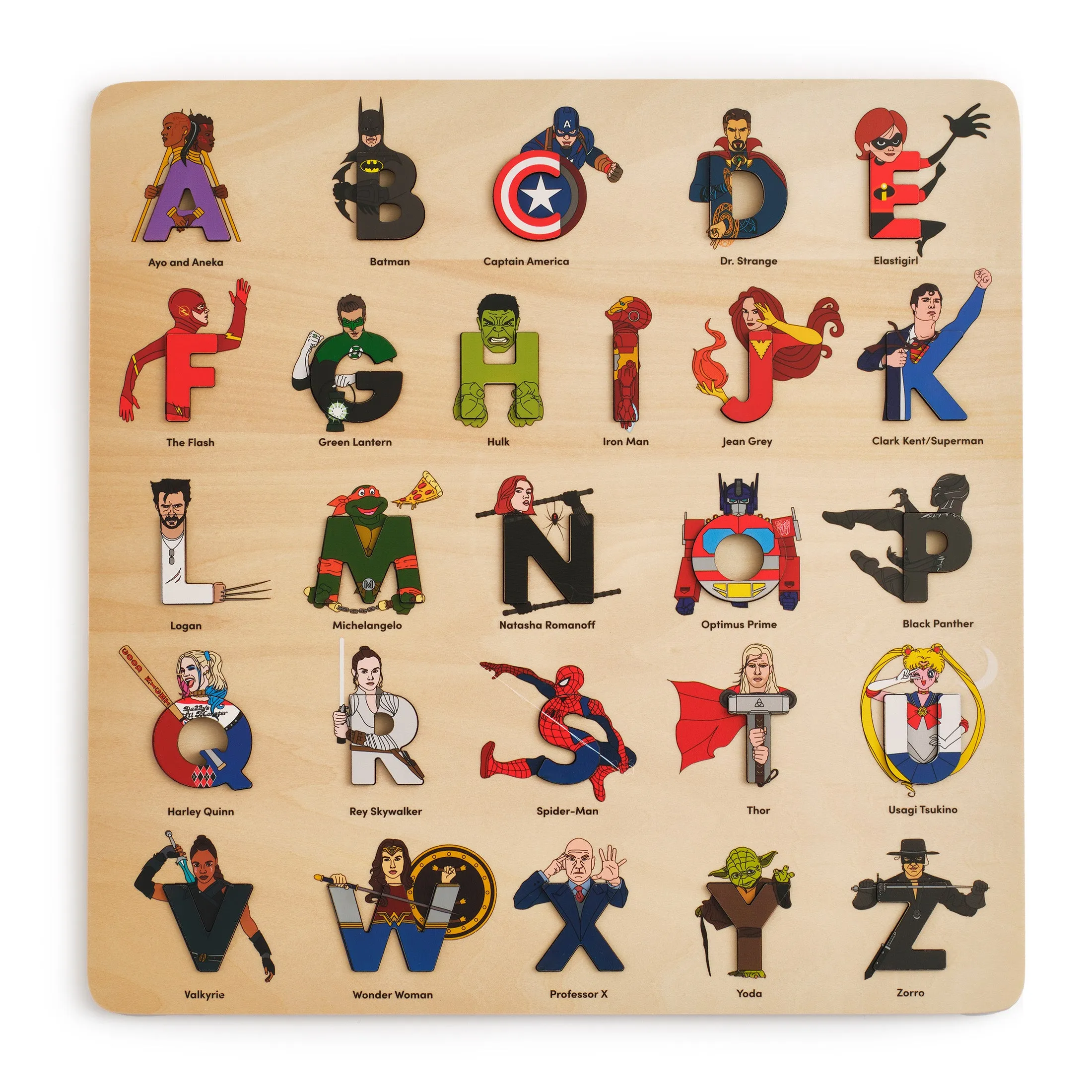 Superhero Legends Alphabet Set