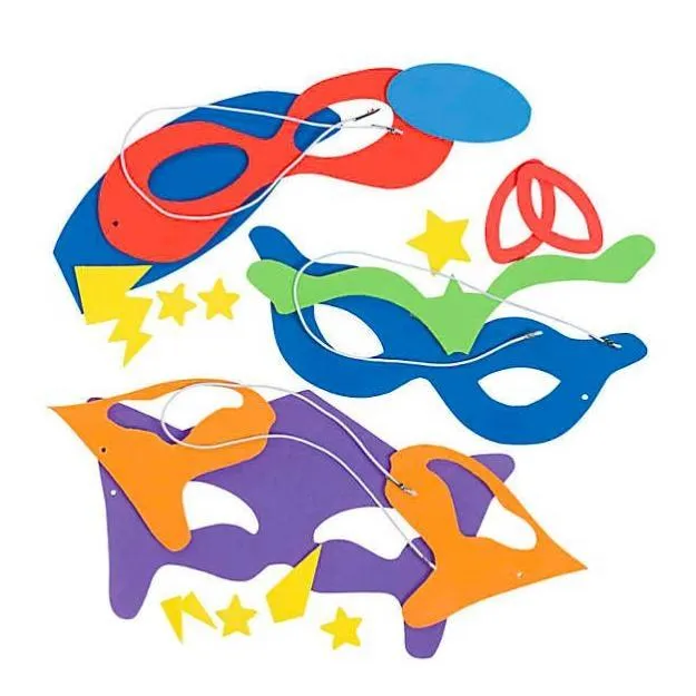 Superhero Mask Craft Kit (12 Pack)