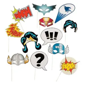 Superhero Photo Stick Props