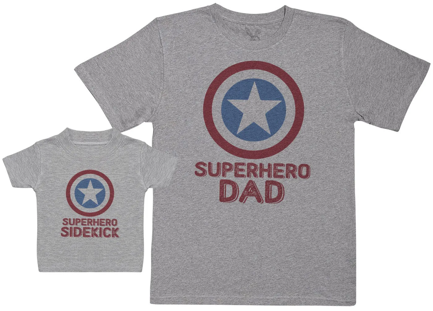 Superhero Sidekick - Baby Gift Set with Baby / Kids T-Shirt & Father's T-Shirt - (Sold Separately)
