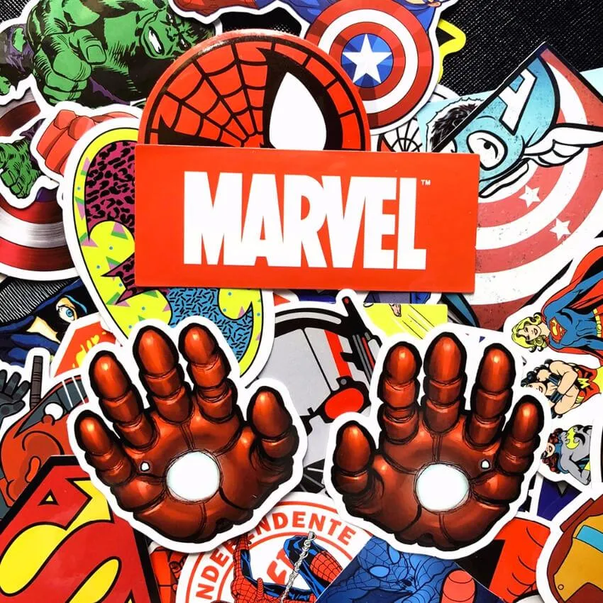 Superhero Stickers - Set of 50