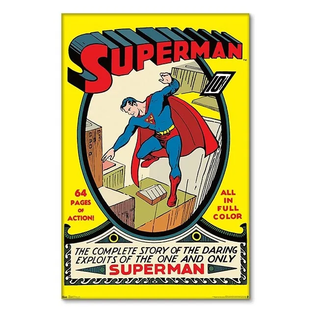 Superman Superhero Comic Poster