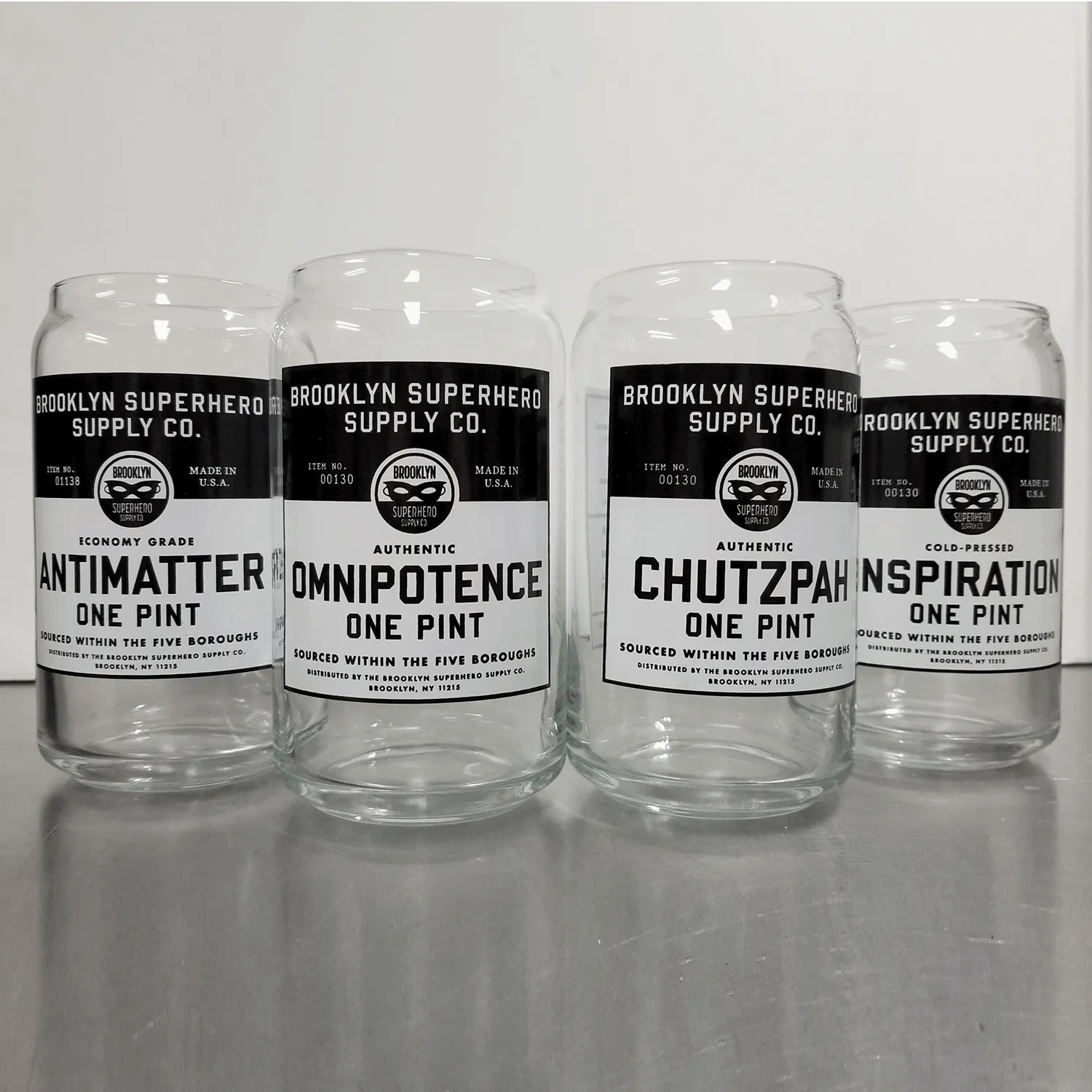 Superpower Pint Glasses