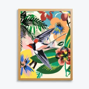 Swallow Giclée Fine Art Print available framed or unframed