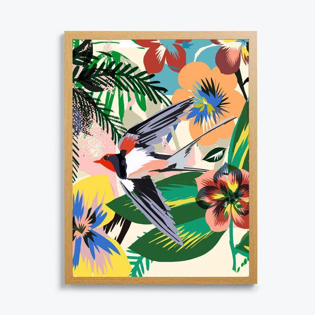 Swallow Giclée Fine Art Print available framed or unframed