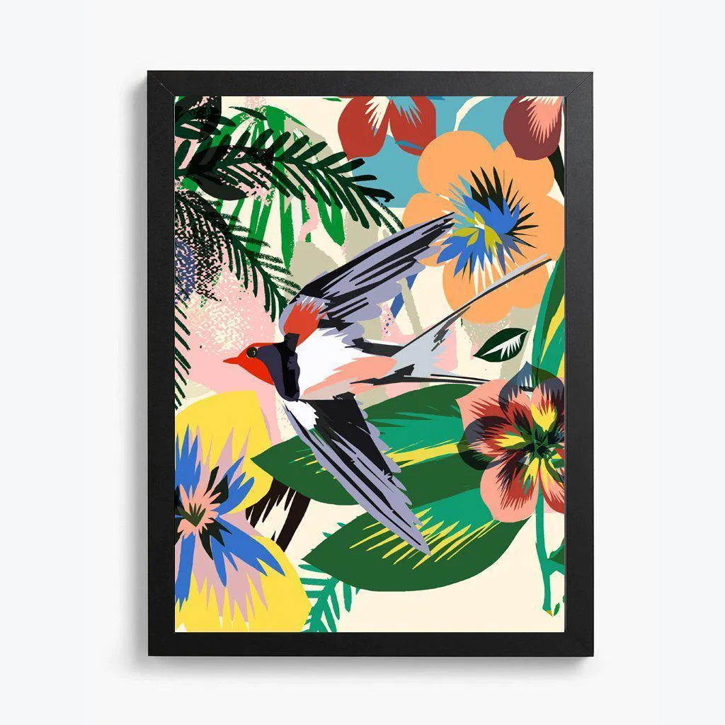 Swallow Giclée Fine Art Print available framed or unframed