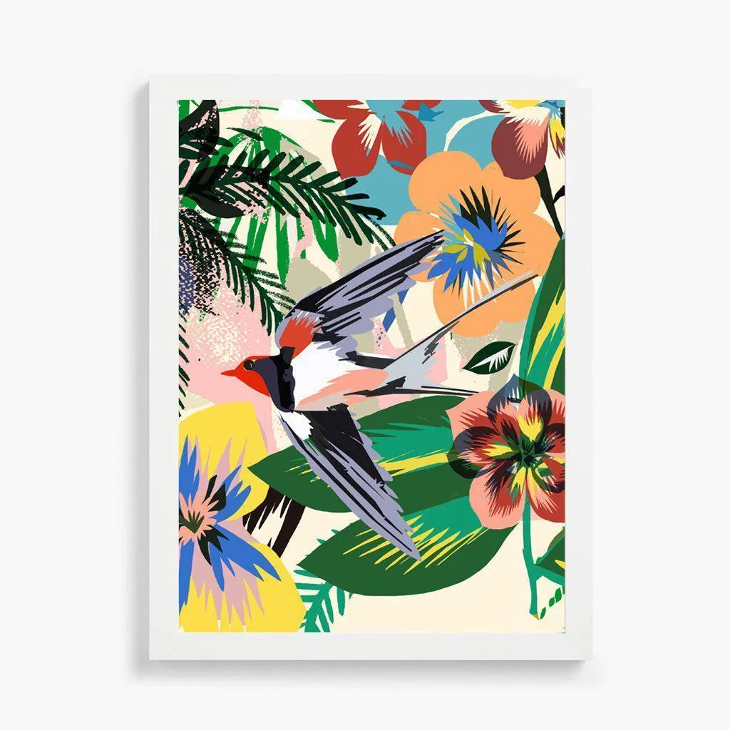 Swallow Giclée Fine Art Print available framed or unframed