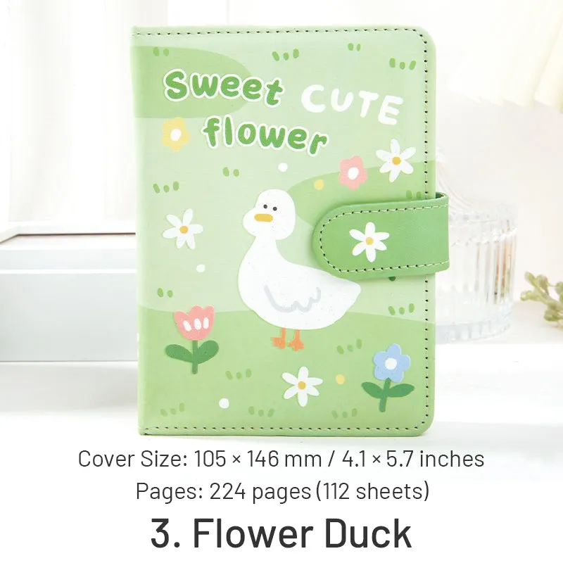 Sweet Puff Series Cute Cartoon Animal Magnetic Buckle Journal Notebook