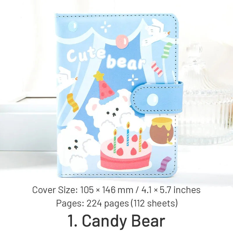 Sweet Puff Series Cute Cartoon Animal Magnetic Buckle Journal Notebook