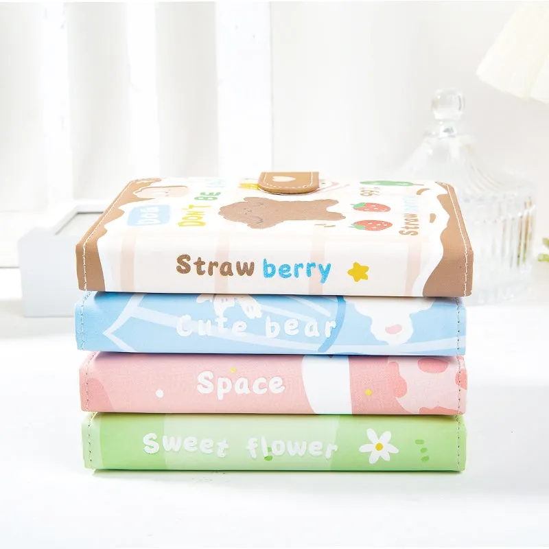 Sweet Puff Series Cute Cartoon Animal Magnetic Buckle Journal Notebook