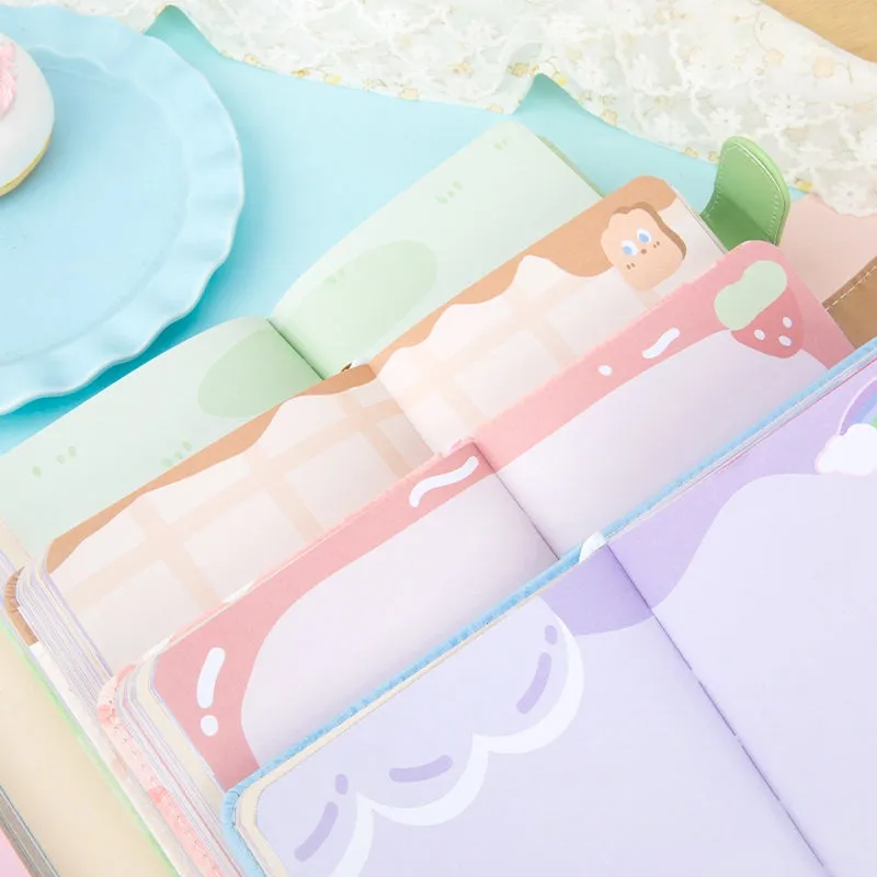 Sweet Puff Series Cute Cartoon Animal Magnetic Buckle Journal Notebook