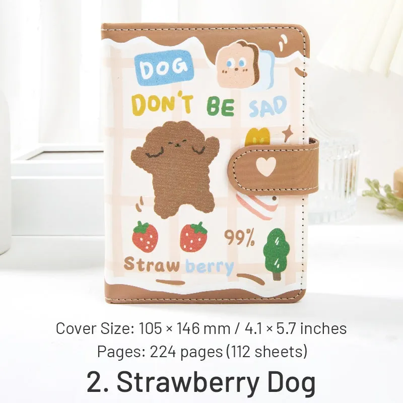 Sweet Puff Series Cute Cartoon Animal Magnetic Buckle Journal Notebook