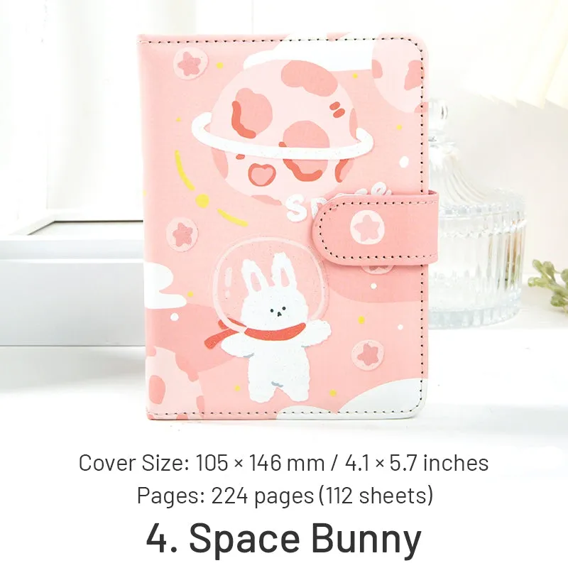 Sweet Puff Series Cute Cartoon Animal Magnetic Buckle Journal Notebook