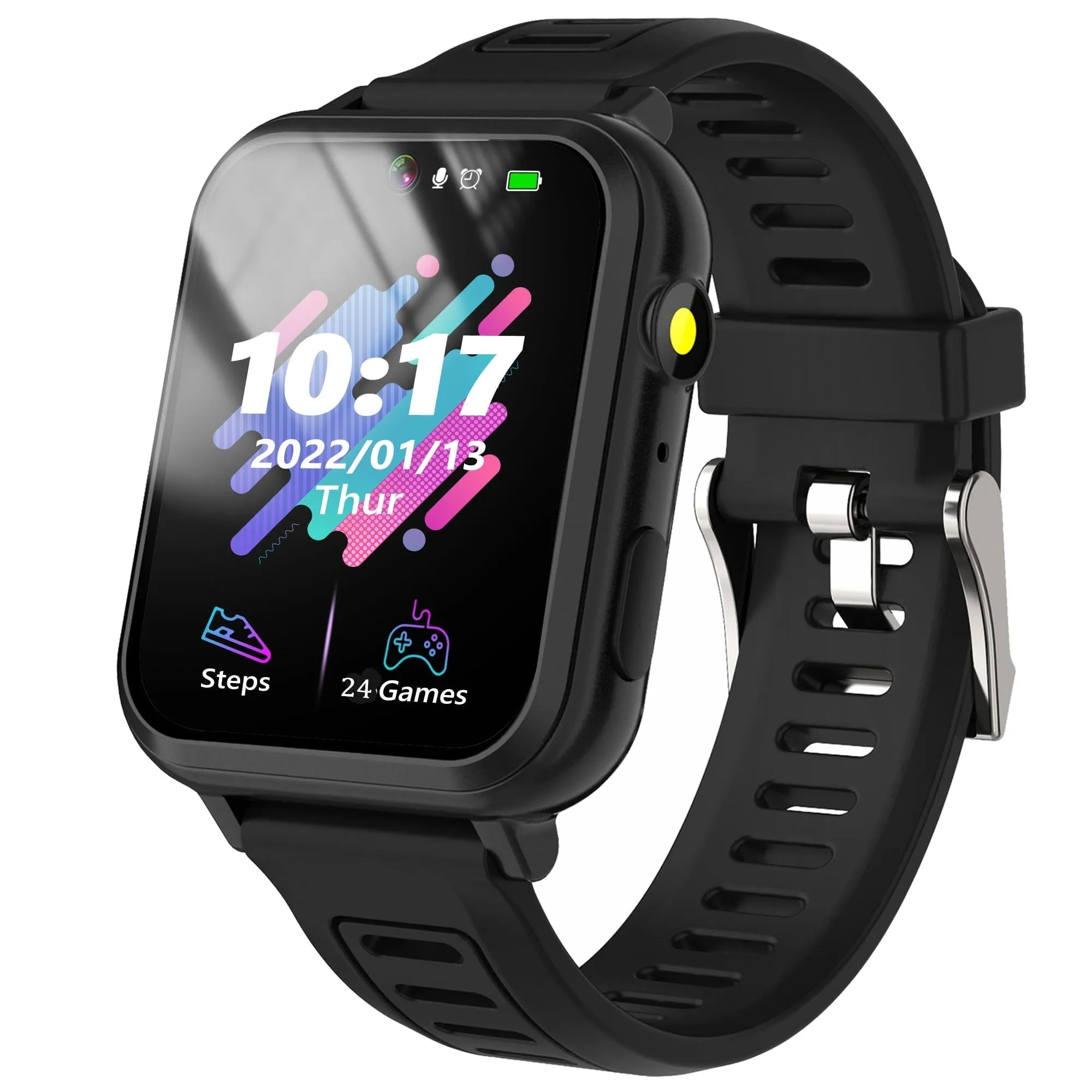SZBXD Kids Smart Watch with SOS, Smartwatch Kids Phone Watch with 11 Games Pedometer Music Camera, Smart Watch for Kids Boys Girls 4-12 Years,Birthday Gifts for Children(Black)