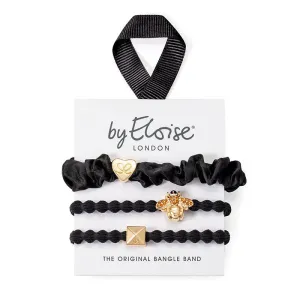 The BEE Black Set of Hair Bands