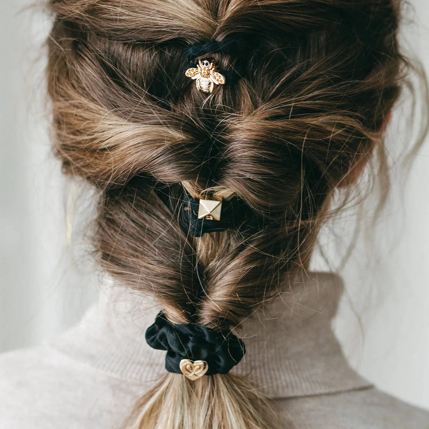 The BEE Black Set of Hair Bands