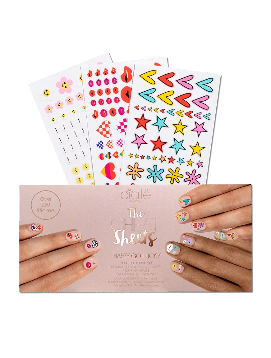 The Cheat Sheets Happy Go Lucky Nail Stickers