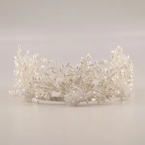 The Milena Pearl Crown Headband