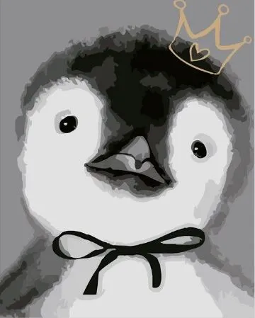 The Penguin King - Paint by Numbers