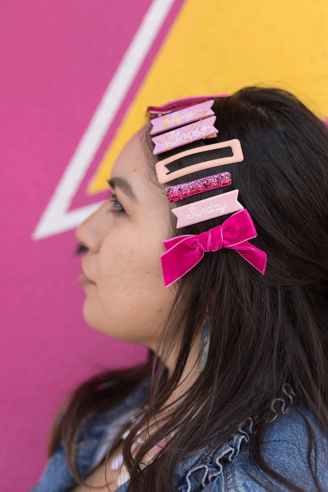 Tinsel Hair Clips Pack