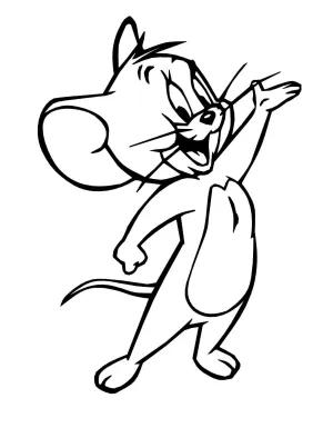 Tom & Jerry Jerry vinyl Decal / Sticker