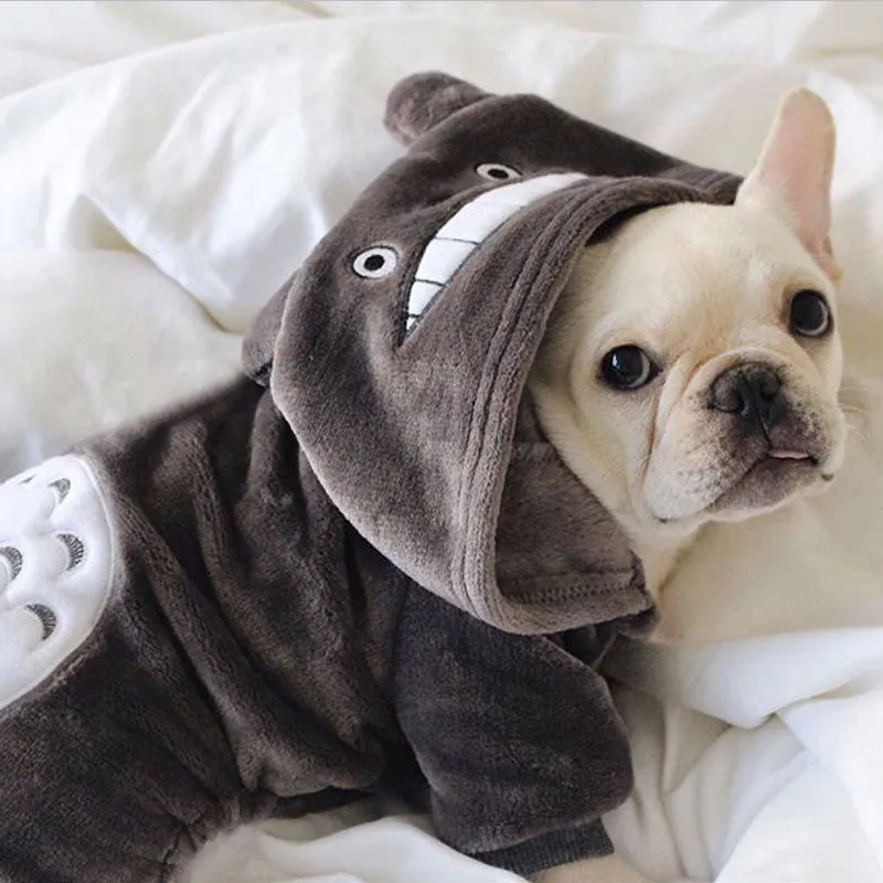 Totoro Cartoon Hooded Onesies Pet Costumes