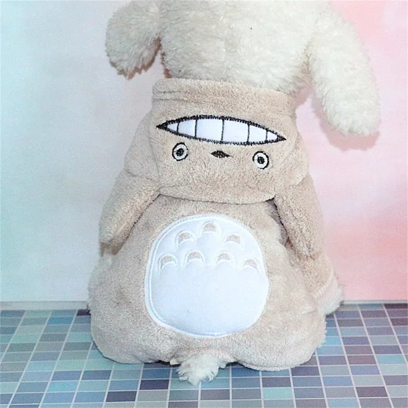 Totoro Cartoon Hooded Onesies Pet Costumes