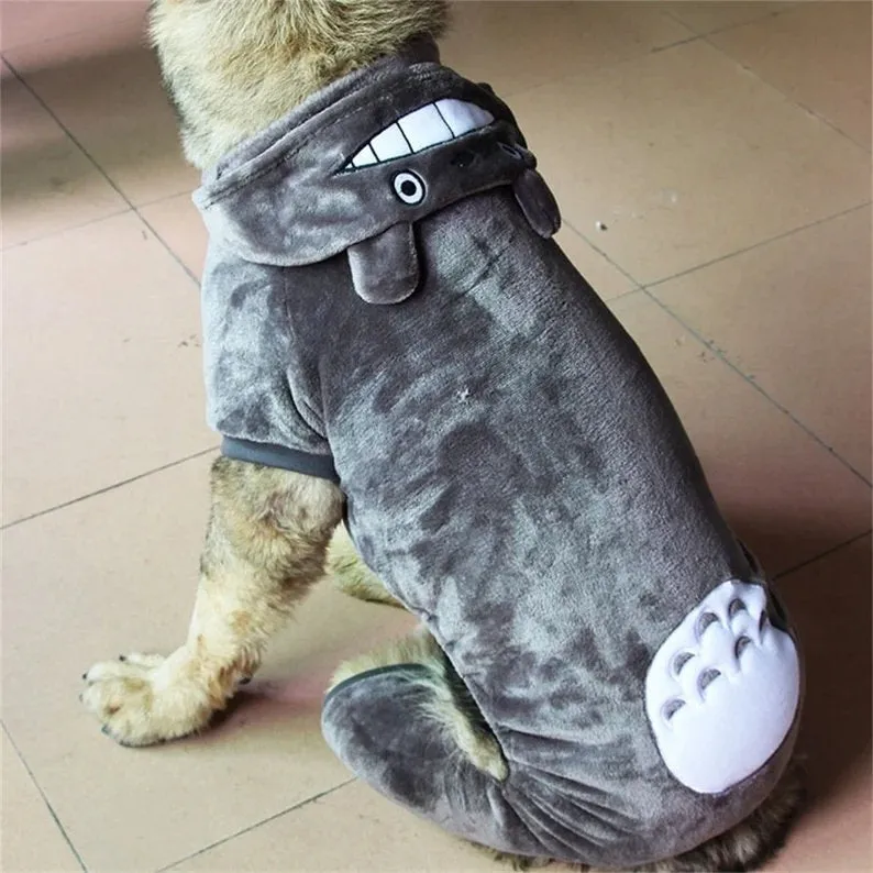 Totoro Cartoon Hooded Onesies Pet Costumes
