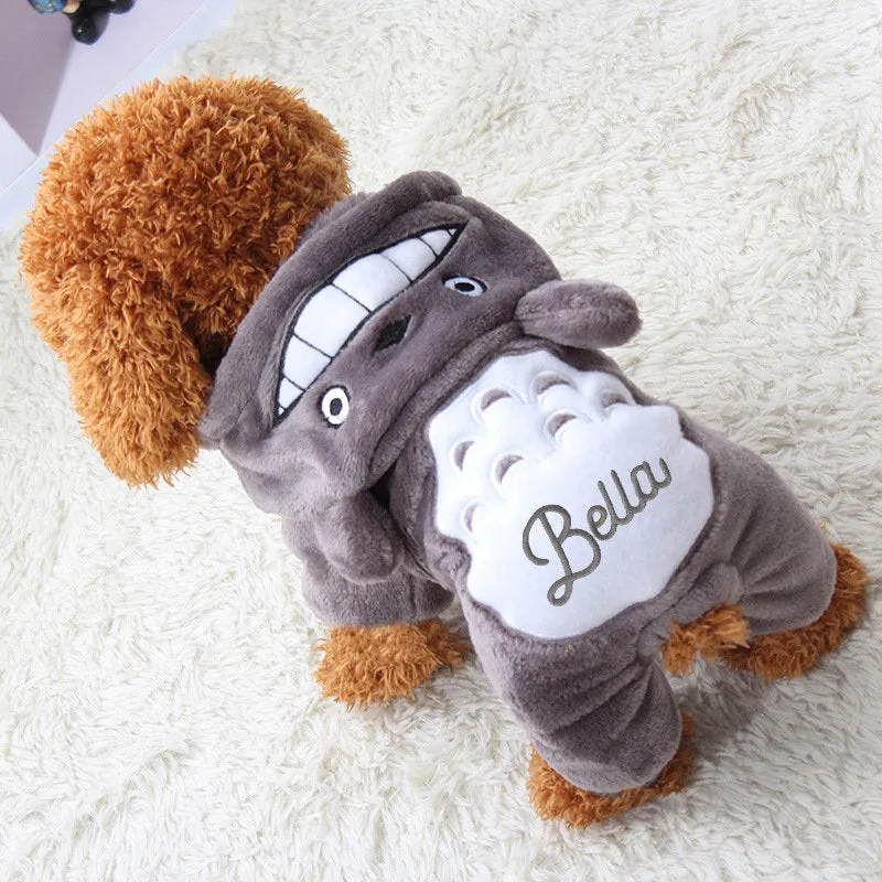 Totoro Cartoon Hooded Onesies Pet Costumes