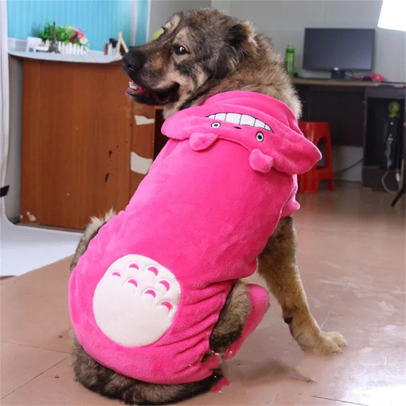 Totoro Cartoon Hooded Onesies Pet Costumes