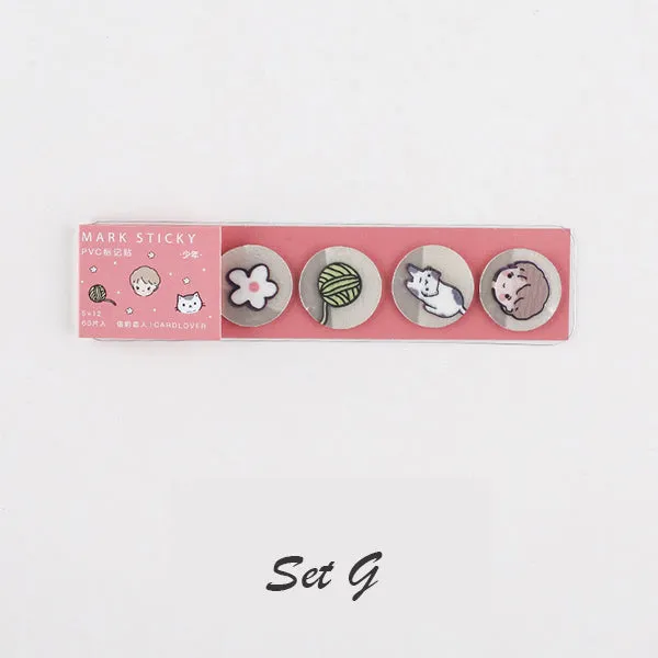 Translucent Kawaii Cartoon Stickers