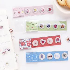 Translucent Kawaii Cartoon Stickers