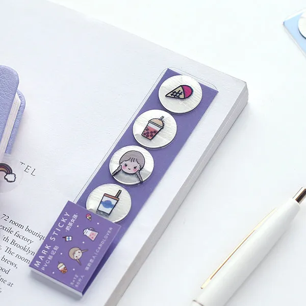Translucent Kawaii Cartoon Stickers