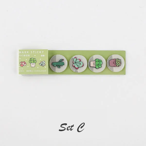 Translucent Kawaii Cartoon Stickers