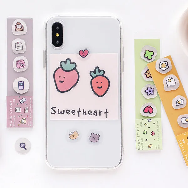 Translucent Kawaii Cartoon Stickers