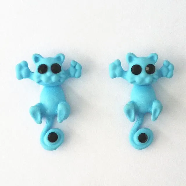 Trap Cat Stud Earrings