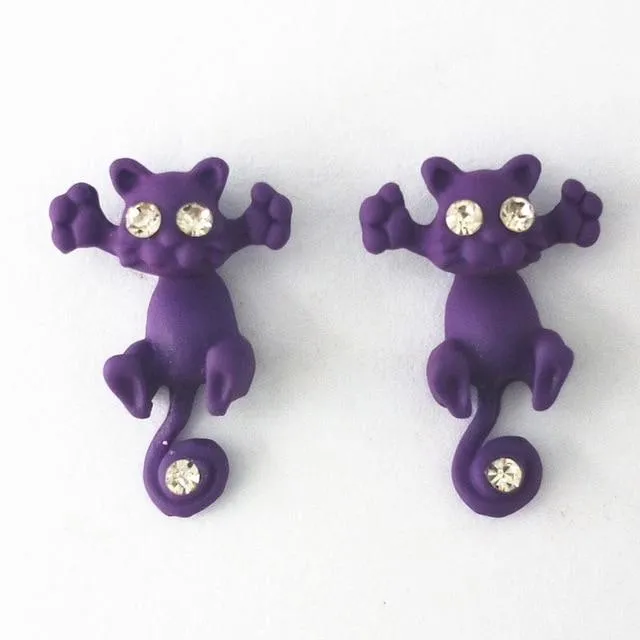 Trap Cat Stud Earrings