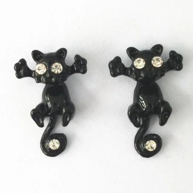 Trap Cat Stud Earrings