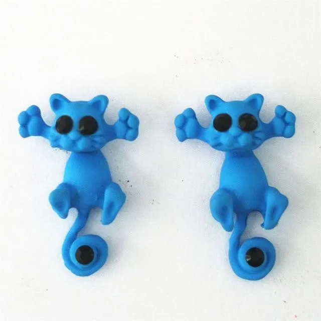 Trap Cat Stud Earrings