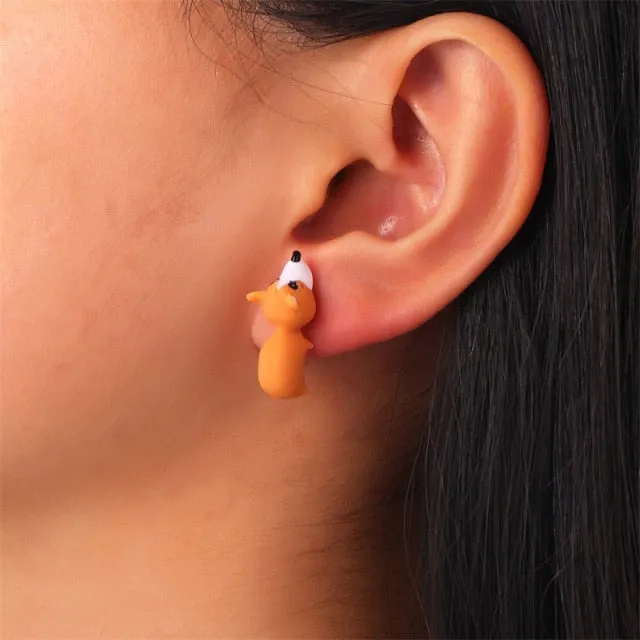 Trendy And Cute Animal Shape Bite Earring
