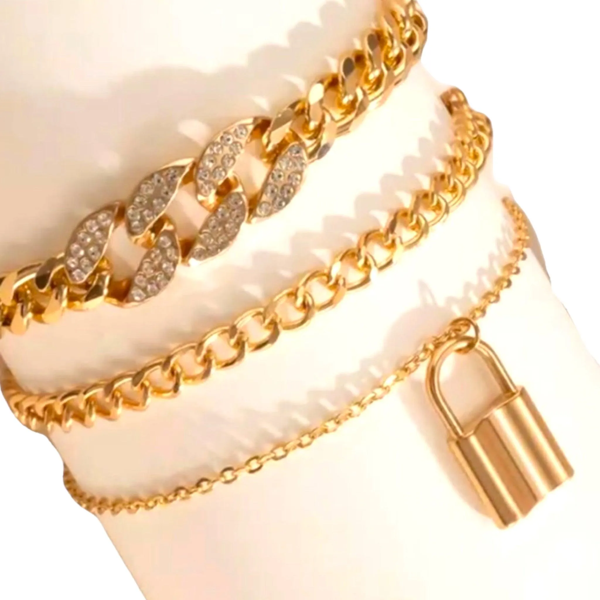 Triple Threat Anklet Set