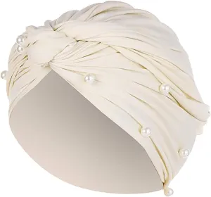 Turban Braid Muslim Beanie Skull Cap Head Scarf For Women's Hair Satin Ladies Fashion Scarves Muslim Scarf Female