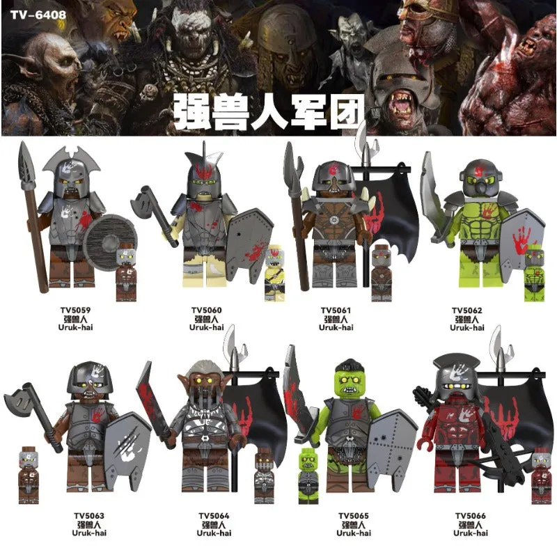 TV6408 Lord of Rings Series strong orc legion Minifigures