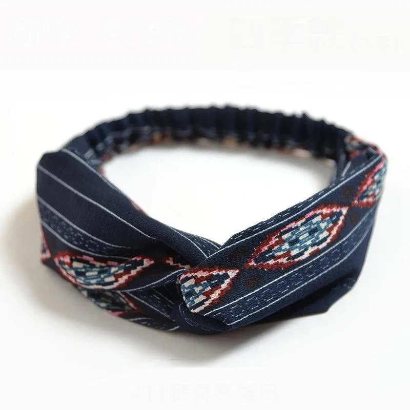 Twisted Headbands, Cashmere & Cotton Blend, Elegant Knot Design, 34 Colors, Comfortable Fit, Perfect for Casual or Special Occasions