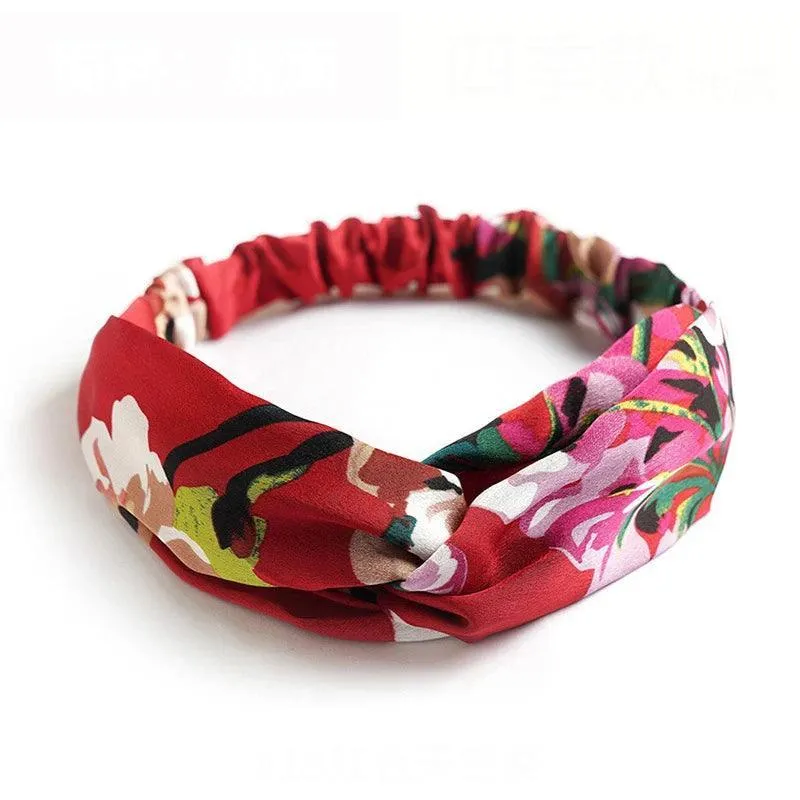 Twisted Headbands, Cashmere & Cotton Blend, Elegant Knot Design, 34 Colors, Comfortable Fit, Perfect for Casual or Special Occasions